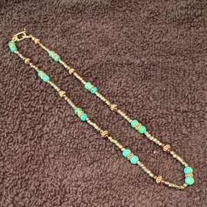 Andrea Barnett Vintage Beads Turquoise 16” Necklace $225!